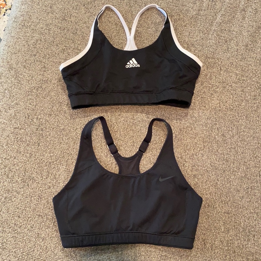 Nike and Adidas Bundle of 2 sports bra